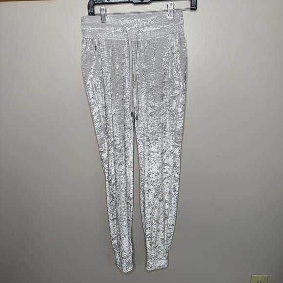 Lululemon ready to crush velour silver  jogger Pants 4 - Picture 1 of 8